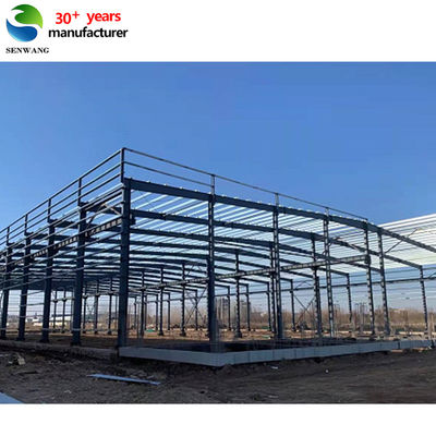 Op maat geprefabriceerd metalen frame staal structuur gebouw magazijn werkplaats