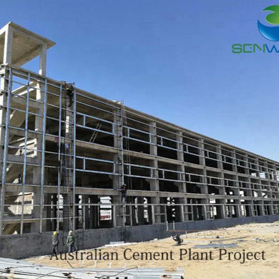 Staalconstructie magazijn met ISO 9001-certificering en ronde stalen beugel