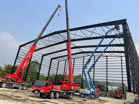 geprefabriceerde staalconstructie magazijn werkplaats metalen gebouw