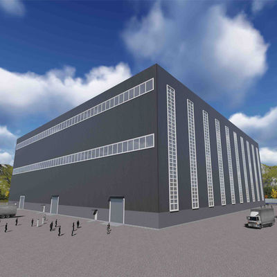 Grote ruimtevaart hangars, stalen hangars garages.
