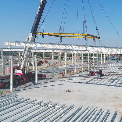 Zonnepaneel Prefabricated Building voor industriële werkplaats Connect Bolt / Weld