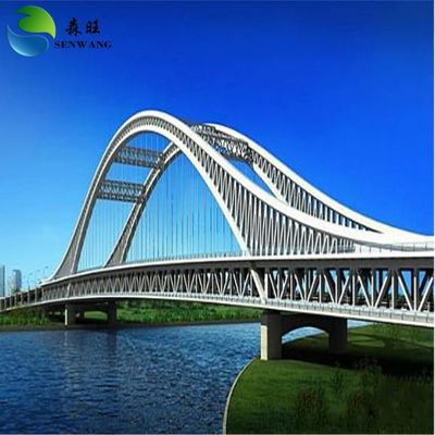 Aangepaste stalen structuur brug breedspanning metaal voetgangersbrug voor stapel fundering