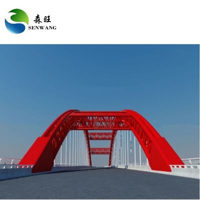 Stevig duurzaam H-staalstructuur brug winddicht hoge sterkte