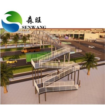 H Kolom staal structuur frame breed span staal truss brug