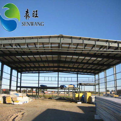 AutoCAD tekening Steel Construction Warehouse, Metal Frame Structure Gebouw