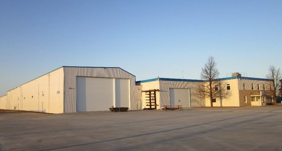 Werkplaats voor de productie van geprefabriceerd staal