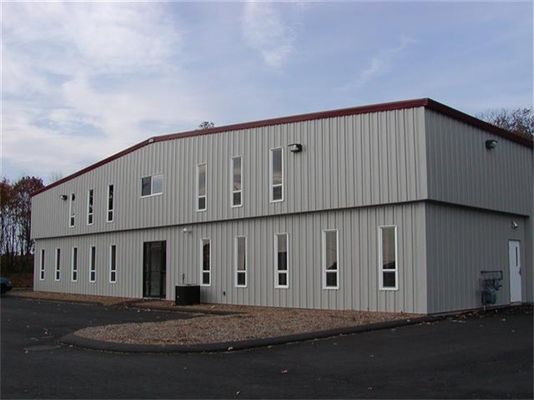 Op maat gemaakte staalbouwkundige gebouwen met warmdippgalvaniserende coating en gelaste H-staalkolommen