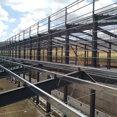 Verf gecoat staalconstructie gebouw
