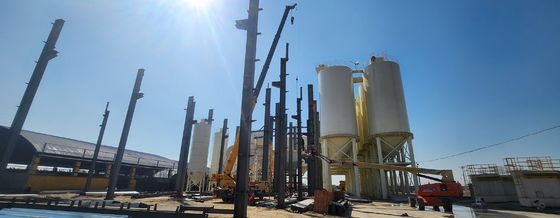 Dry Construction Steel Structure Warehouse met 50 mm dikte en kleur staal plaat dak bekleding