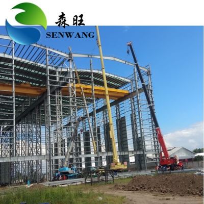 Lange spanning Structuur Staalbouwbouw Gebouw gegalvaniseerd of geverfd staal frame oppervlak