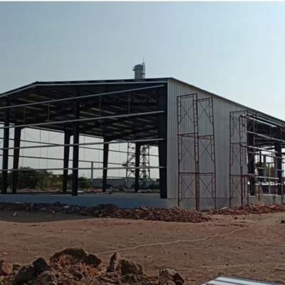 Bolt / Weld Connect Draagbare Modulaire Metalen Bekleding Staalstructuur Werkplaats Gebouw met AISC / EN / JIS / GB-ontwerpstandaard