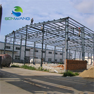 Q235 Staalstructuur Warehouse Frame met een levensduur van meer dan 50 jaar