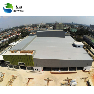 H Steel Frame Warehouse Breedspannend Winddicht Industrieel Gebouw