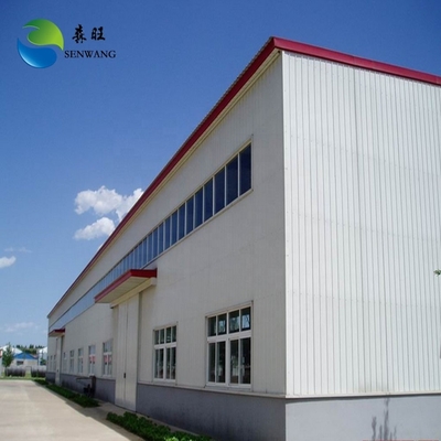 Prefab Steel Warehouse met Q235/Q355 staalframe