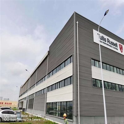 Seismisch bestand 9 punten licht staal Q355 Hoofd frame structuur Werkplaats met korte bouwperiode