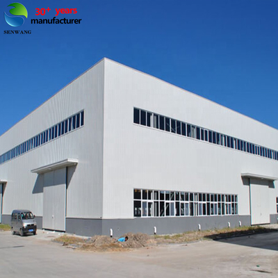 Structurele gebouwen van staal van aangepaste kleuren met dakramen en X-type beugel