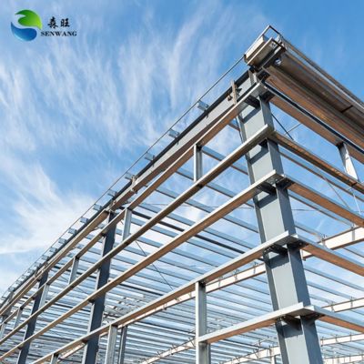 Hoge sterkte staalstructuur magazijn met Q235 Q345 Q355B modellen en 25-30 dagen levering
