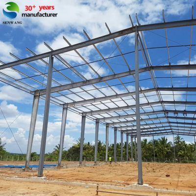 CE-gecertificeerde staalconstructie-opslagplaats met Q235 Q345 Q355B-modellen en warmgeperst galvaniseren