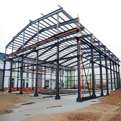 Stalen constructie magazijn met Sa 2.5 straalstralen Europees S235 S355 metalen opslagmagazijn