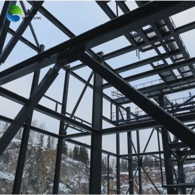 Snel installeerbaar Staalruimte magazijn gebouwd met High Intensity staal dat zorgt voor een robuuste structuur en eenvoudige installatie