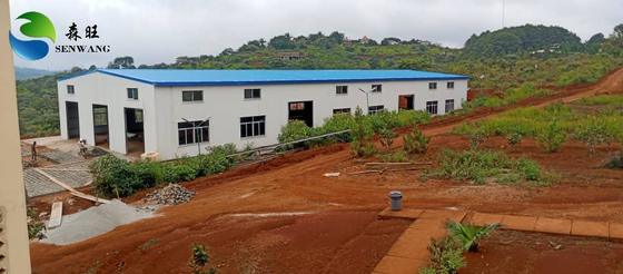 Anticorrosieschilderde of gegalvaniseerde staalconstructie-opslagruimte met 30 procent dakpijl en 2 tot 4 weken installatietijd