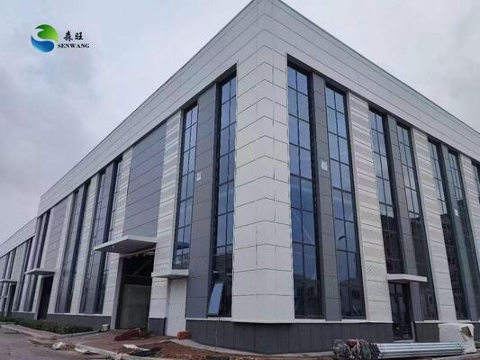 Aangepaste maat H-sectie stalen magazijn met hoge weerbestendigheid en Q235 Q345 staal voor industriële opslag