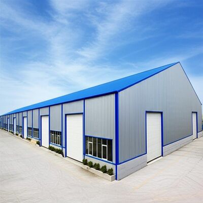 Lichtgewicht geprefabriceerd stalen gebouw met corrosiebescherming en thermische isolatie