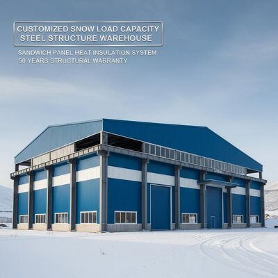 Werkplaats voor gegalvaniseerde staalconstructies met staalklassen Q235 en Q355B, corrosiebestendig en aanpasbaar laadvermogen