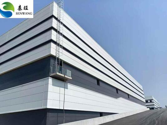 PVC-gecoate staalstructuur magazijn met een hoog intensiteitsontwerp en 30000 ton/jaar productie