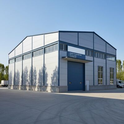 Warmgewalste, gesoldeerde H-sectie staalkolom staalconstructie magazijn met gesoldeerde verbinding en gegalvaniseerd of geverfd oppervlak voor industriële doeleinden