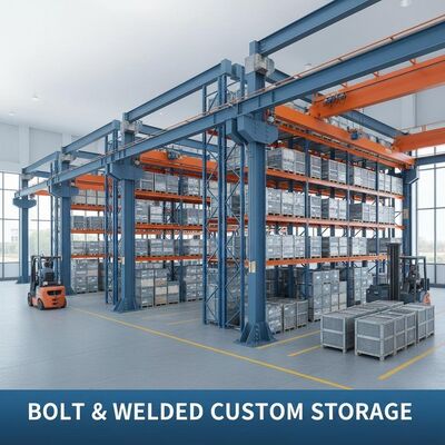 Boutverbinding en gelaste verbinding Metalen opslagfaciliteit Aanpasbare indelingen Bieden ruimtegebruik en langdurige prestaties