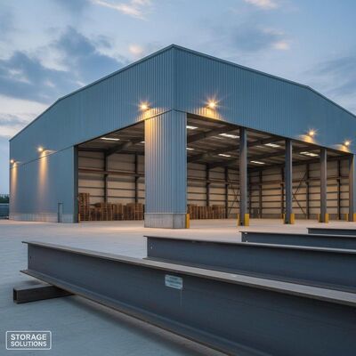 50 jaar Structural Steel Warehouse gemaakt van Q355B materiaal kwaliteit Perfect voor zware industriële opslag vereisten