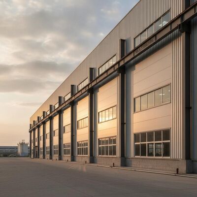 Tekla Structures stalen structuurmagazijn met Q355B raam van aluminiumlegering met laag koolstofgehalte en een lange levensduur voor industriële toepassingen