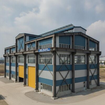 Werkplaats voor seismische staalconstructies van graad 7 met op maat gemaakte ontwerpen en een hoge mate van industrialisatie voor de bouw