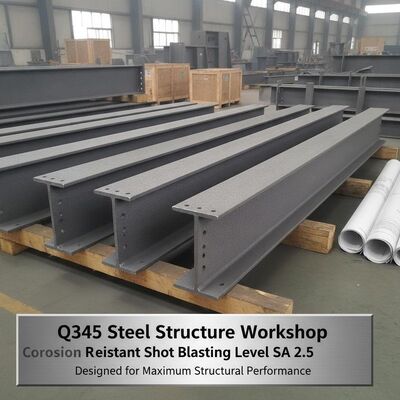 Q345 Stalen Constructie Werkplaats Corrosiebestendige Straalreiniging Niveau SA 2.5 Ontworpen voor Maximale Structurele Prestaties