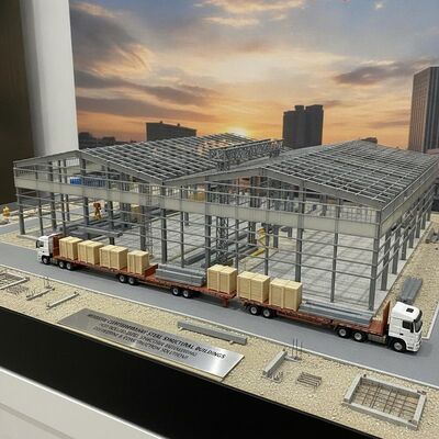 Moderne Hedendaagse Stalen Structurele Gebouwen Gebaseerd op Warmgewalste Staalconstructie Engineering Leverings- en Constructieoplossingen