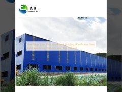 Nieuwe Stijl Stalen Constructie Metalen Gebouw Magazijn Stalen Constructie Werkplaats Geprefabriceerd Groot Gebouw